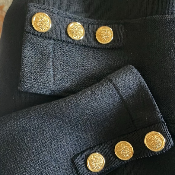 St. John Collection by Marie Gray Santana Knit Black Button Cardigan Size 10 - Picture 6 of 6